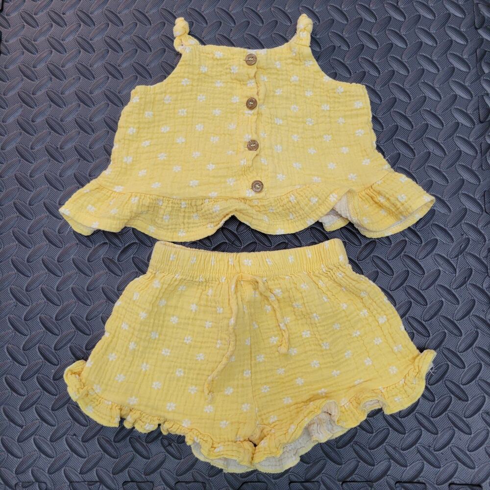 RZ by Rachel Zoe Toddler 2 Piece Set 4T Cotton Summer Vacation Ready Resort